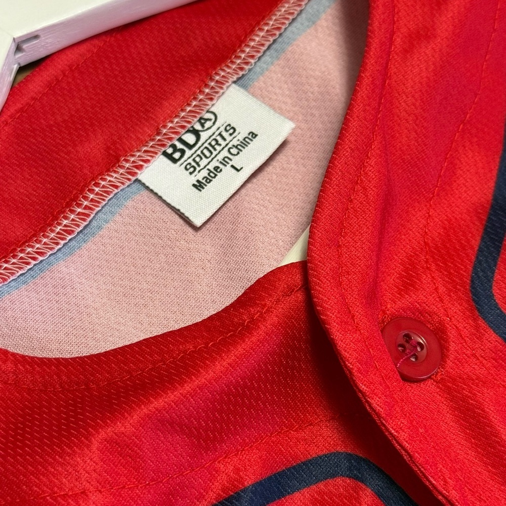BDA Sports Red Atlanta Braves Baseball Jersey Number 23 Micheal Harris II Unisex - Picture 7 of 10